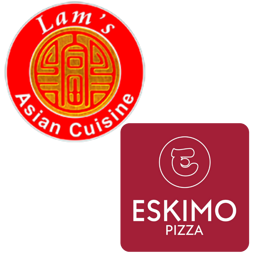 Lam's Asian Cuisine & Eskimo Pizza Bray logo.